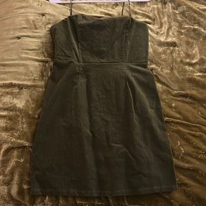 Urban Outfitters green corduroy, mini dress (US 4)